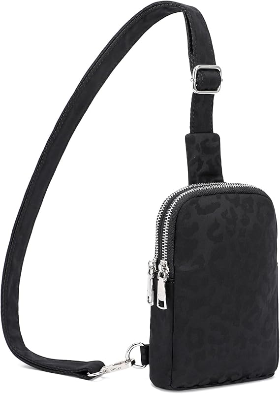 INICAT Crossbody Fashion Shoulder Leopard Black